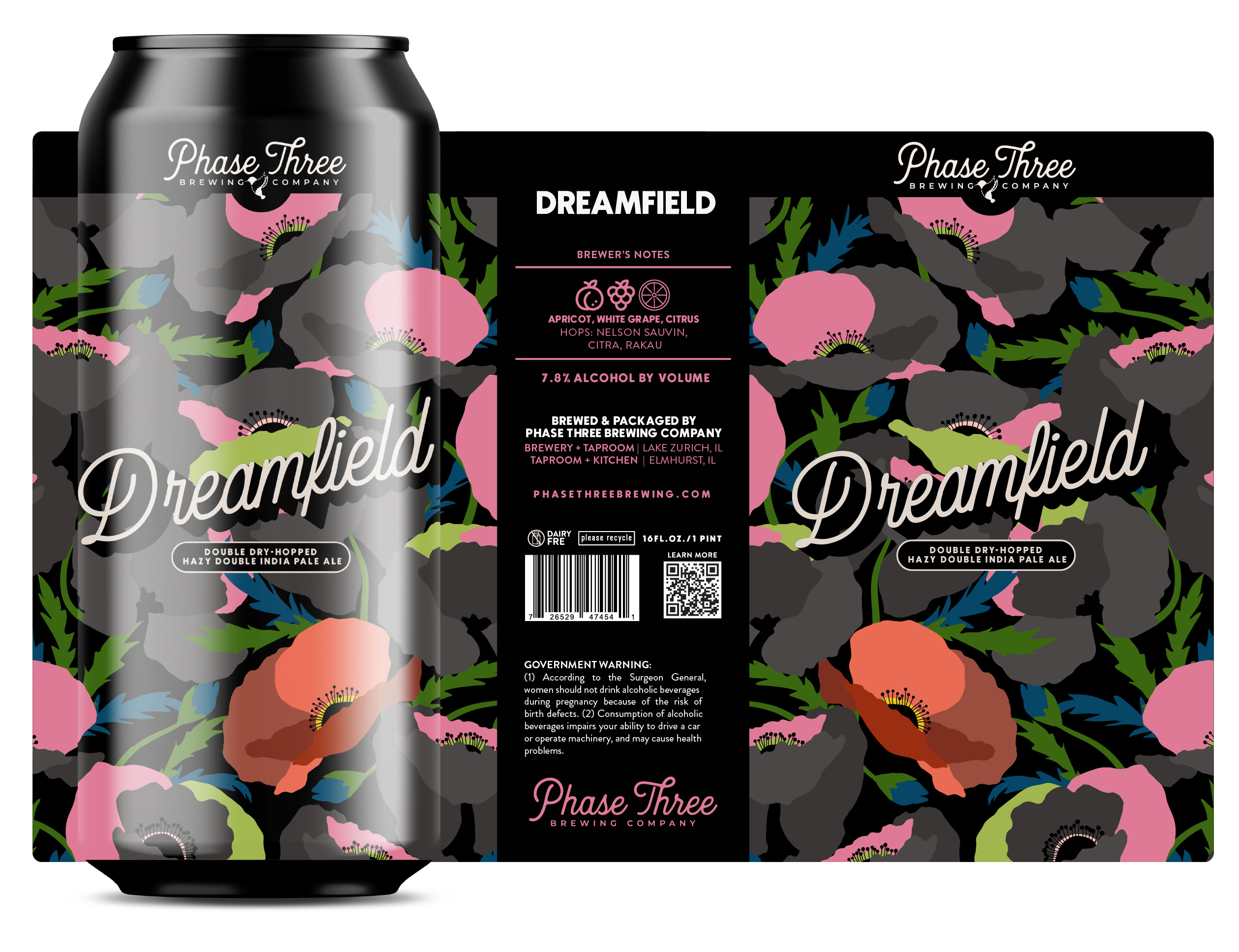 TABC label artwork for Dreamfield