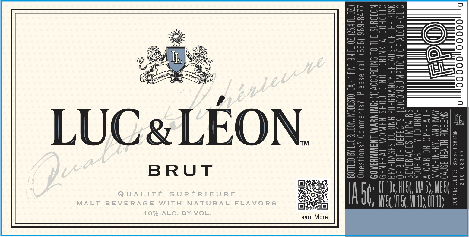 TABC label artwork for Luc & Léon Brut