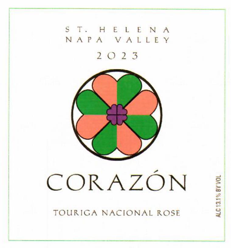TABC label artwork for Corazon Touriga Nacional Rosé