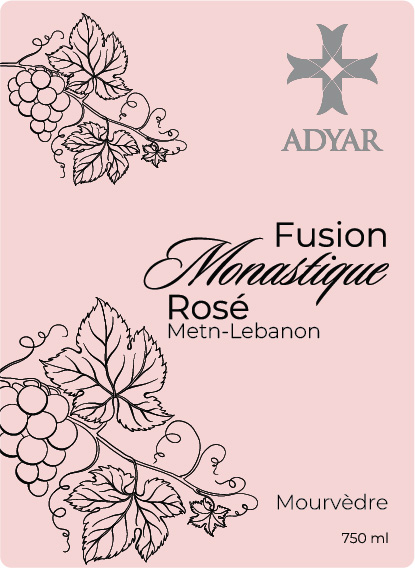 TABC label artwork for ADYAR Fusion Rose