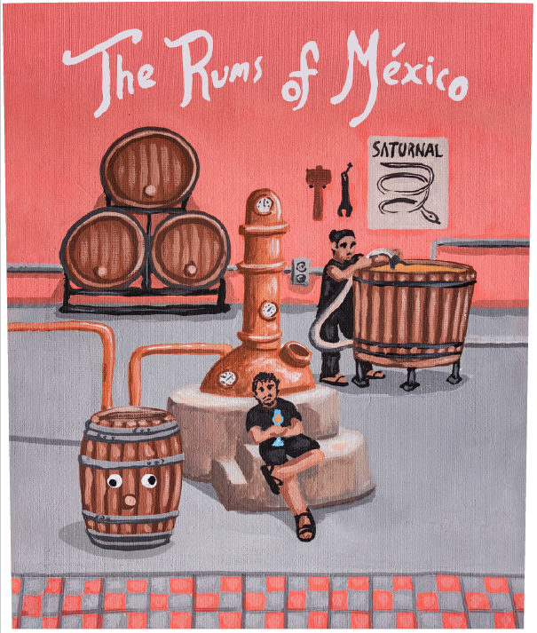 TABC label artwork for MXRUMS Melaza con Muck Pedro y Jorge