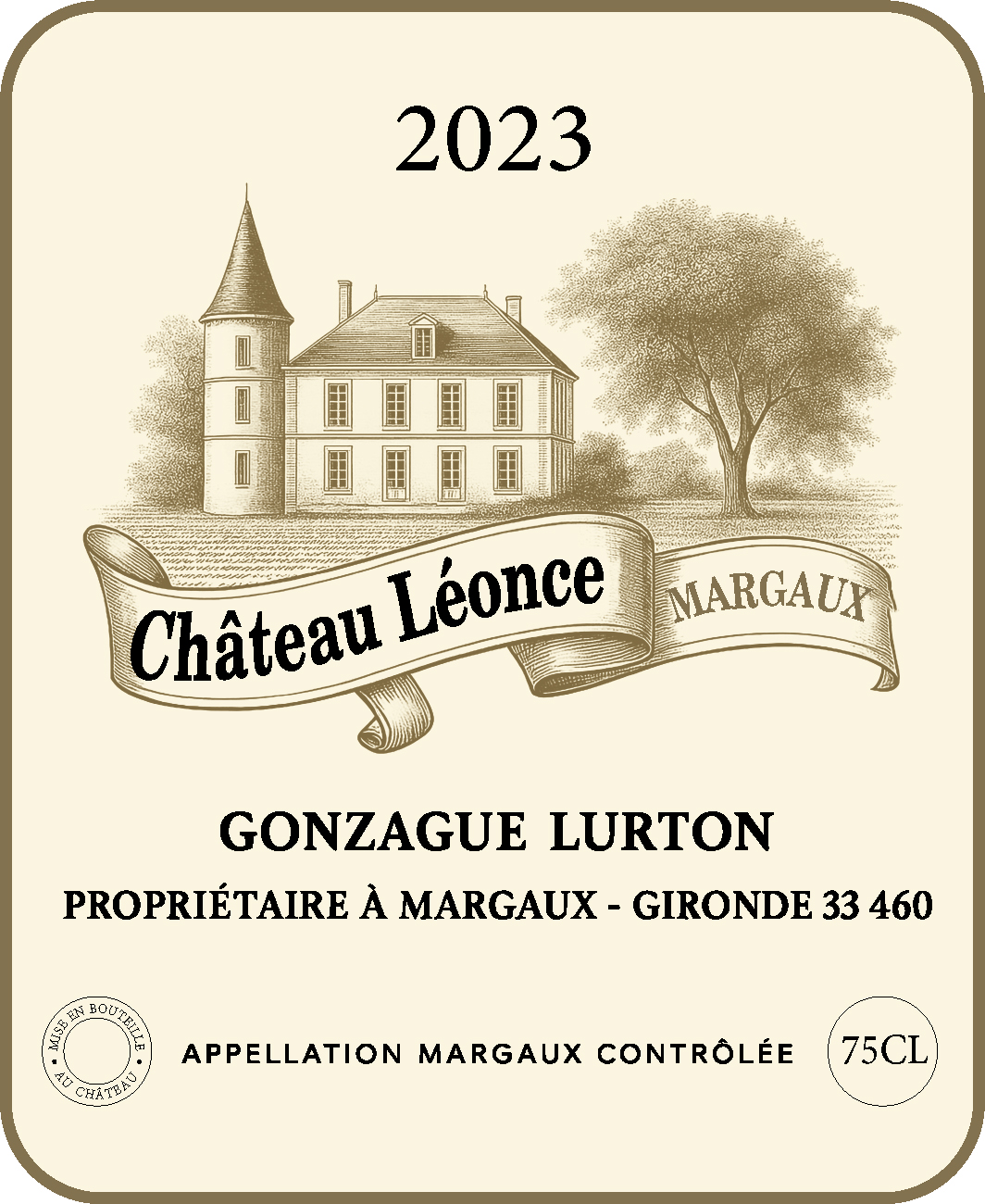 TABC label artwork for CHATEAU LEONCE MARGAUX