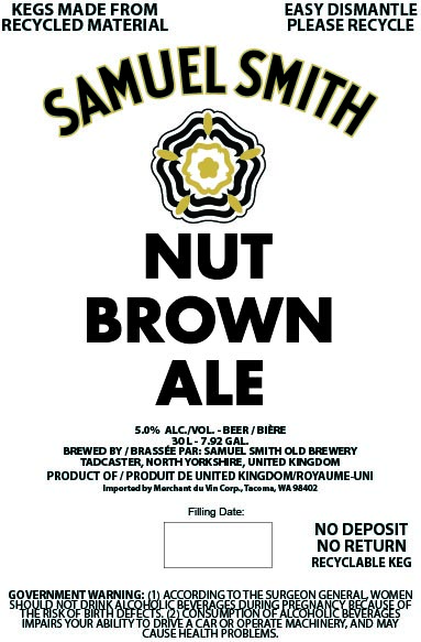 TABC label artwork for Nut Brown Ale