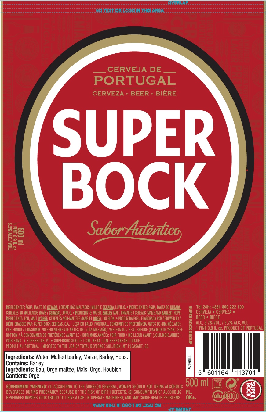 TABC label artwork for Super Bock