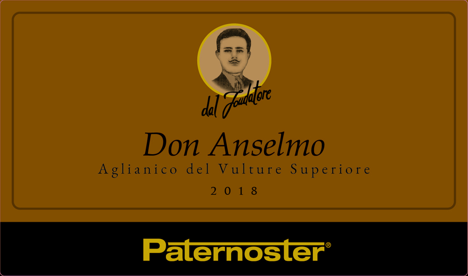 TABC label artwork for Paternoster Don Anselmo Aglianico del Vulture Superiore