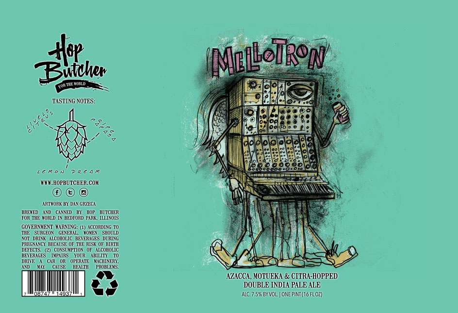 TABC label artwork for Mellotron