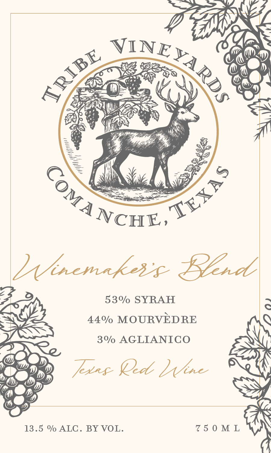 TABC label artwork for Winemaker's Blend