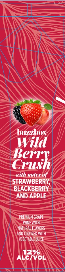 TABC label artwork for BUZZBOX WILD BERRY CRUSH