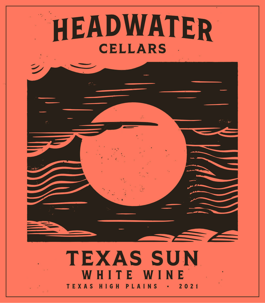 TABC label artwork for HEADWATER CELLARS TEXAS SUN