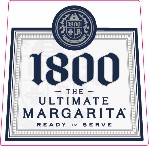 TABC label artwork for 1800 The Ultimate Margarita Mango