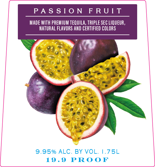 TABC label artwork for 1800 The Ultimate Margarita Passionfruit