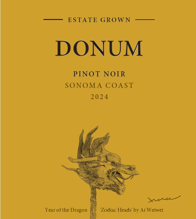 TABC label artwork for Donum Pinot Noir Sonoma Coast