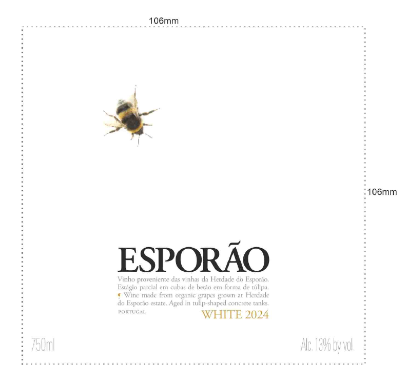 TABC label artwork for ESPORÃO COLHEITA WHITE 2024
