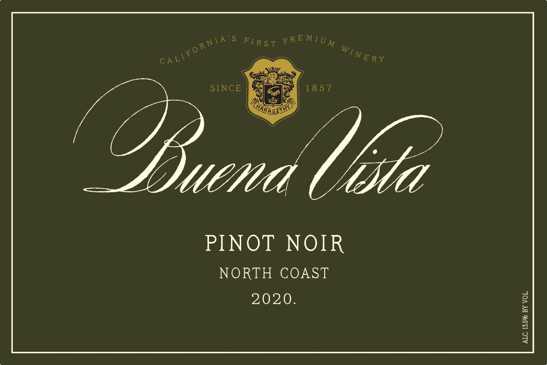 TABC label artwork for BUENA VISTA PINOT NOIR