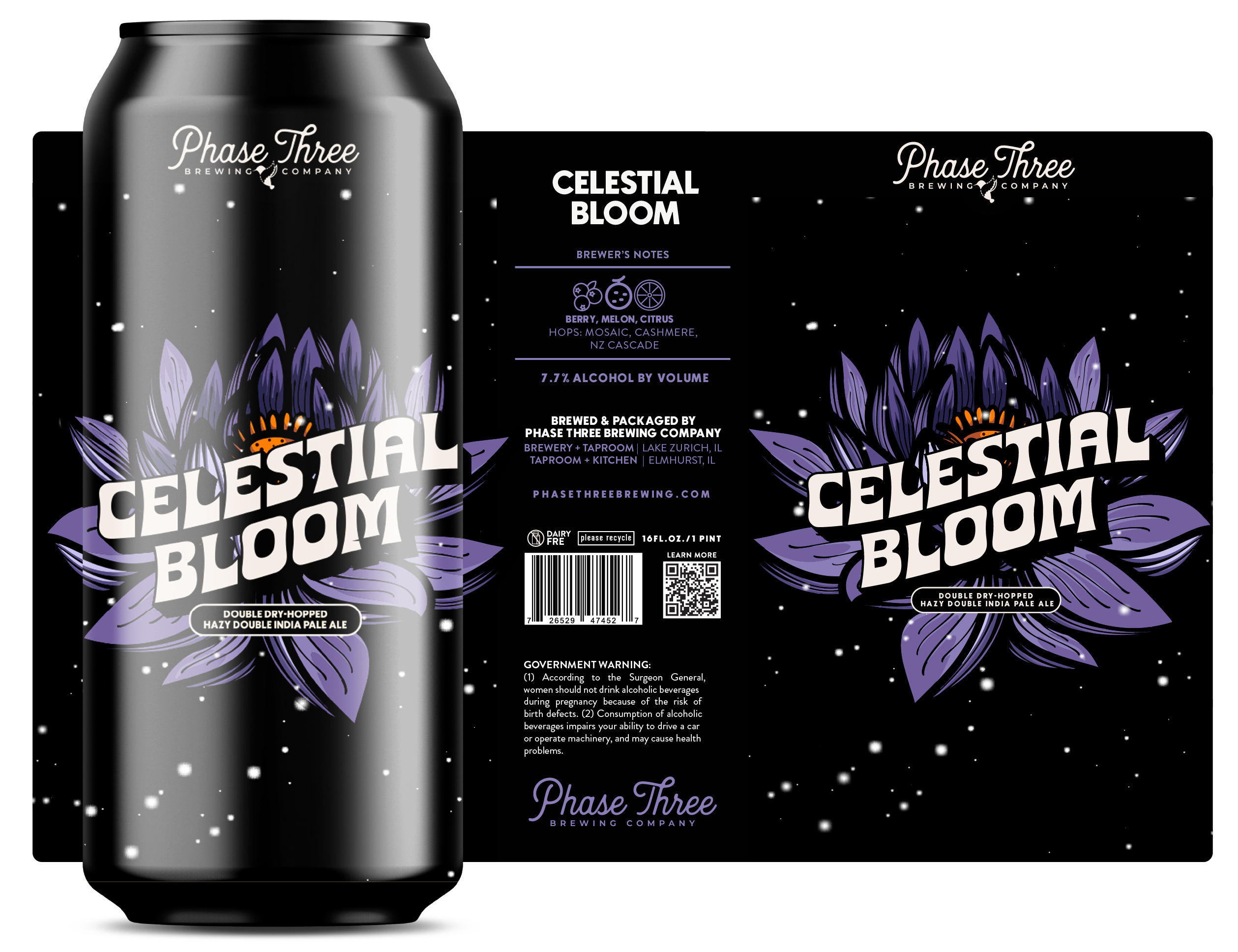 TABC label artwork for Celestial Bloom