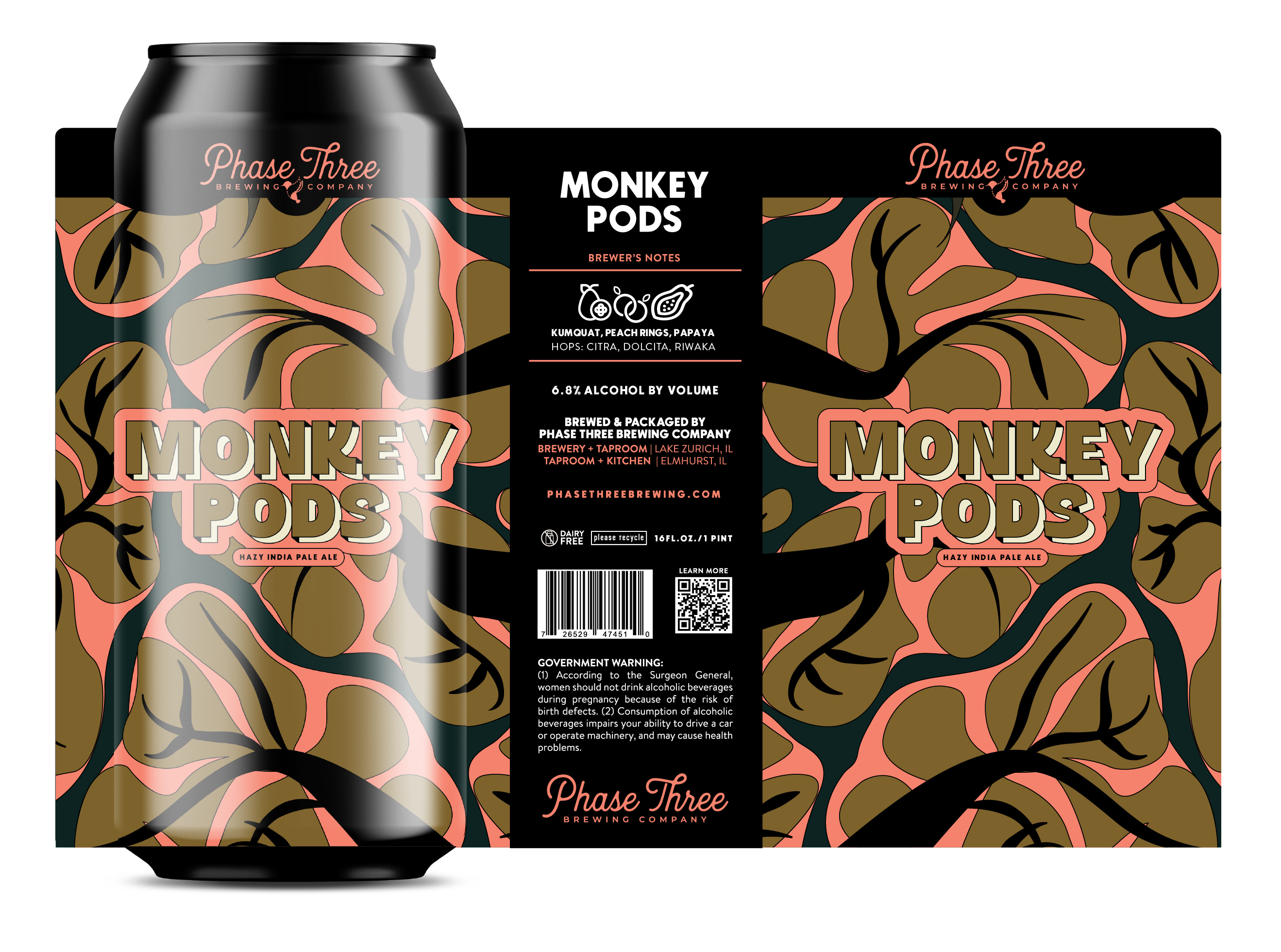 TABC label artwork for Monkeypods