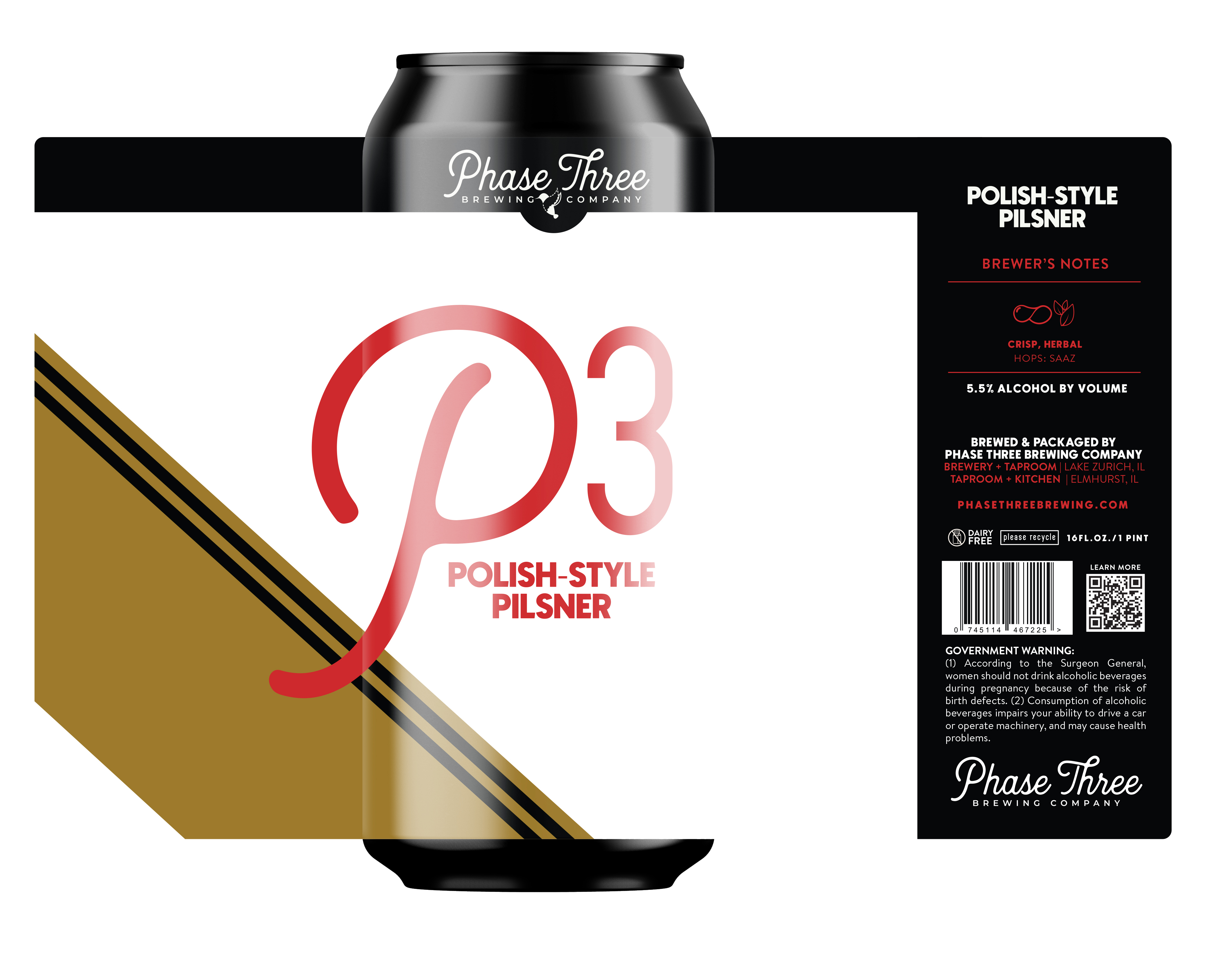 TABC label artwork for P3 Polish-Style Pilsner
