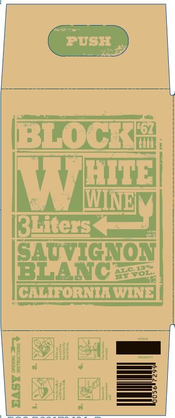 TABC label artwork for Block '67 Sauvignon Blanc, California