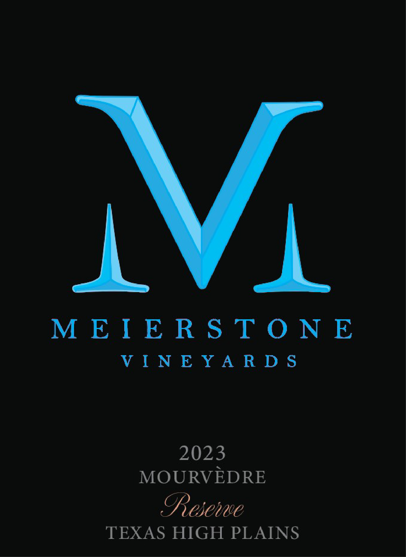 TABC label artwork for Mourvèdre Reserve