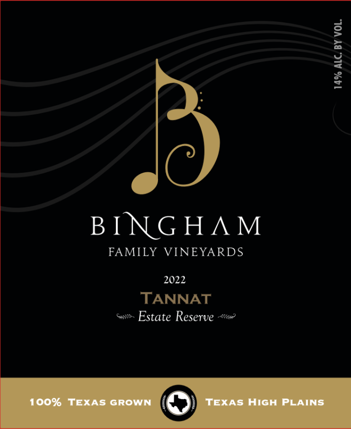 TABC label artwork for Reserve Tannat