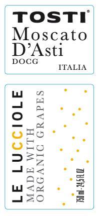 TABC label artwork for Tosti Le Lucciole Moscato