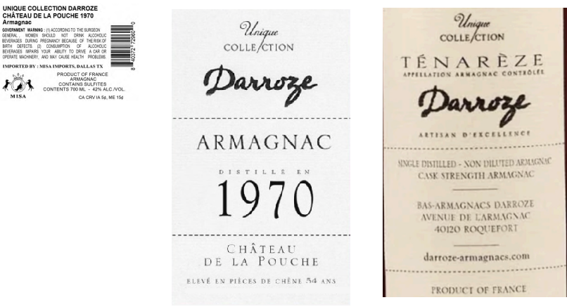 TABC label artwork for UNIQUE COLLECTION DARROZE CHATEAU DE LA POUCHE