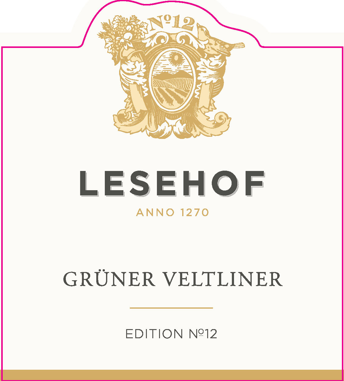 TABC label artwork for Lesehof Qualitatswein Niederosterreich Gruner Veltliner, Austria