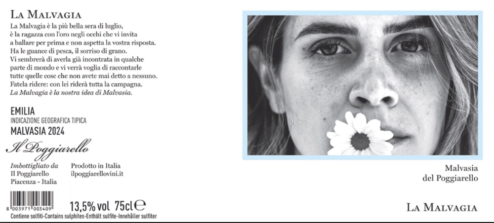 TABC label artwork for Il Poggiarello La Malvagia