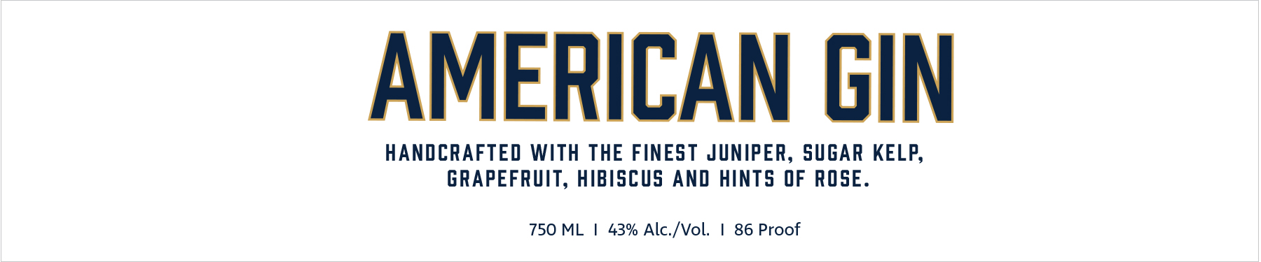 TABC label artwork for Anchored Spirits American Gin