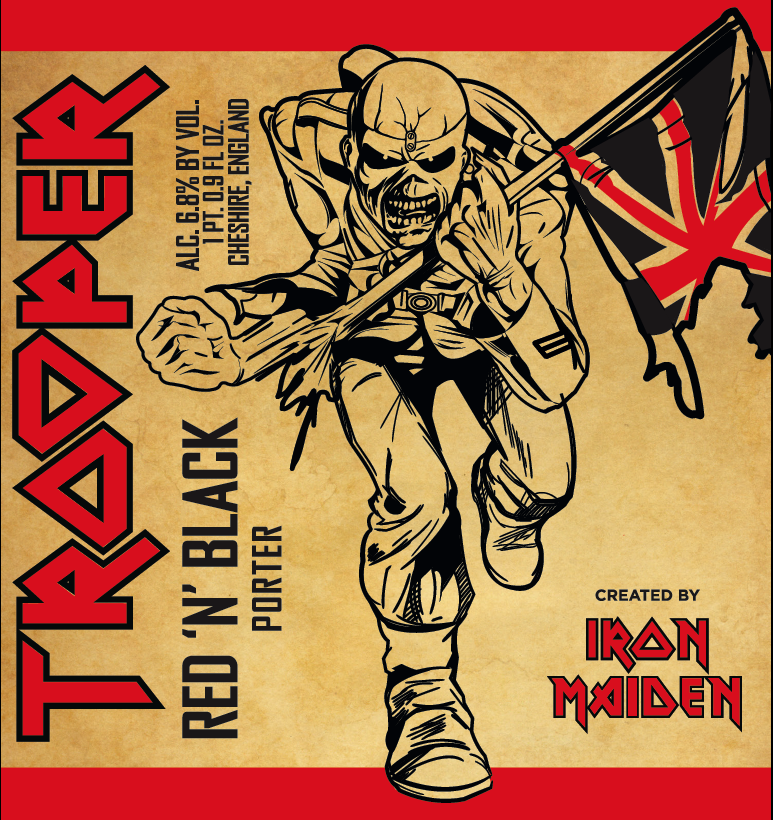 TABC label artwork for TROOPER RED 'N' BLACK