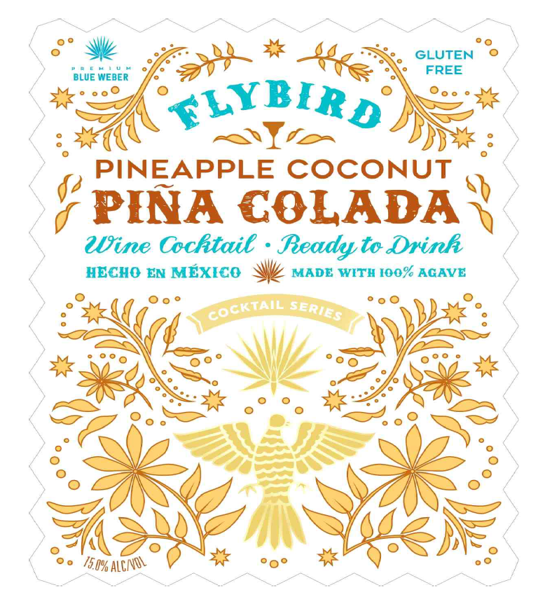TABC label artwork for Flybird Pina Colada