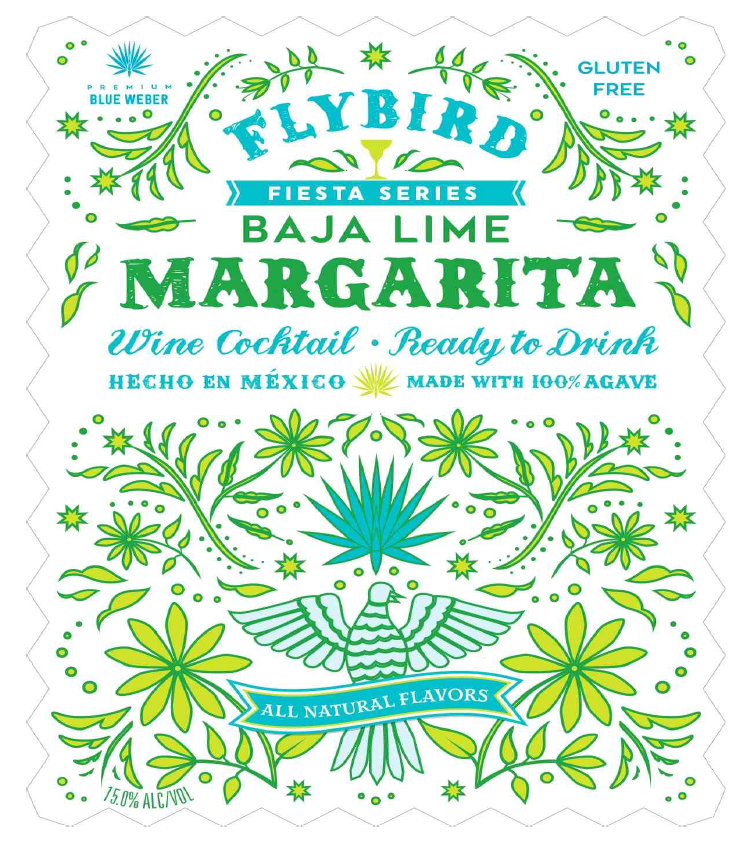 TABC label artwork for Flybird Baja Lime