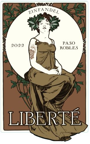 TABC label artwork for Liberté Zinfandel