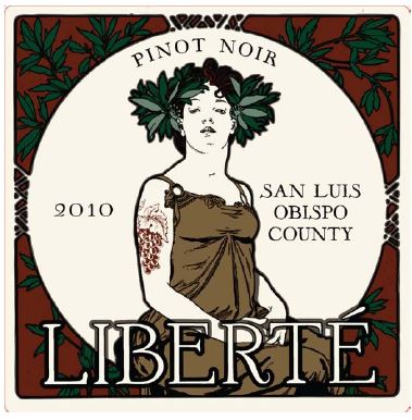 TABC label artwork for Liberté Pinot Noir