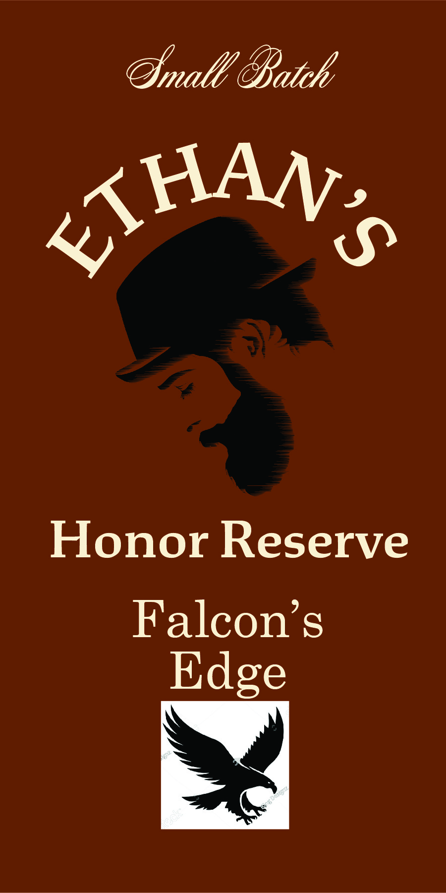 TABC label artwork for Ethan's Falcon's Edge
