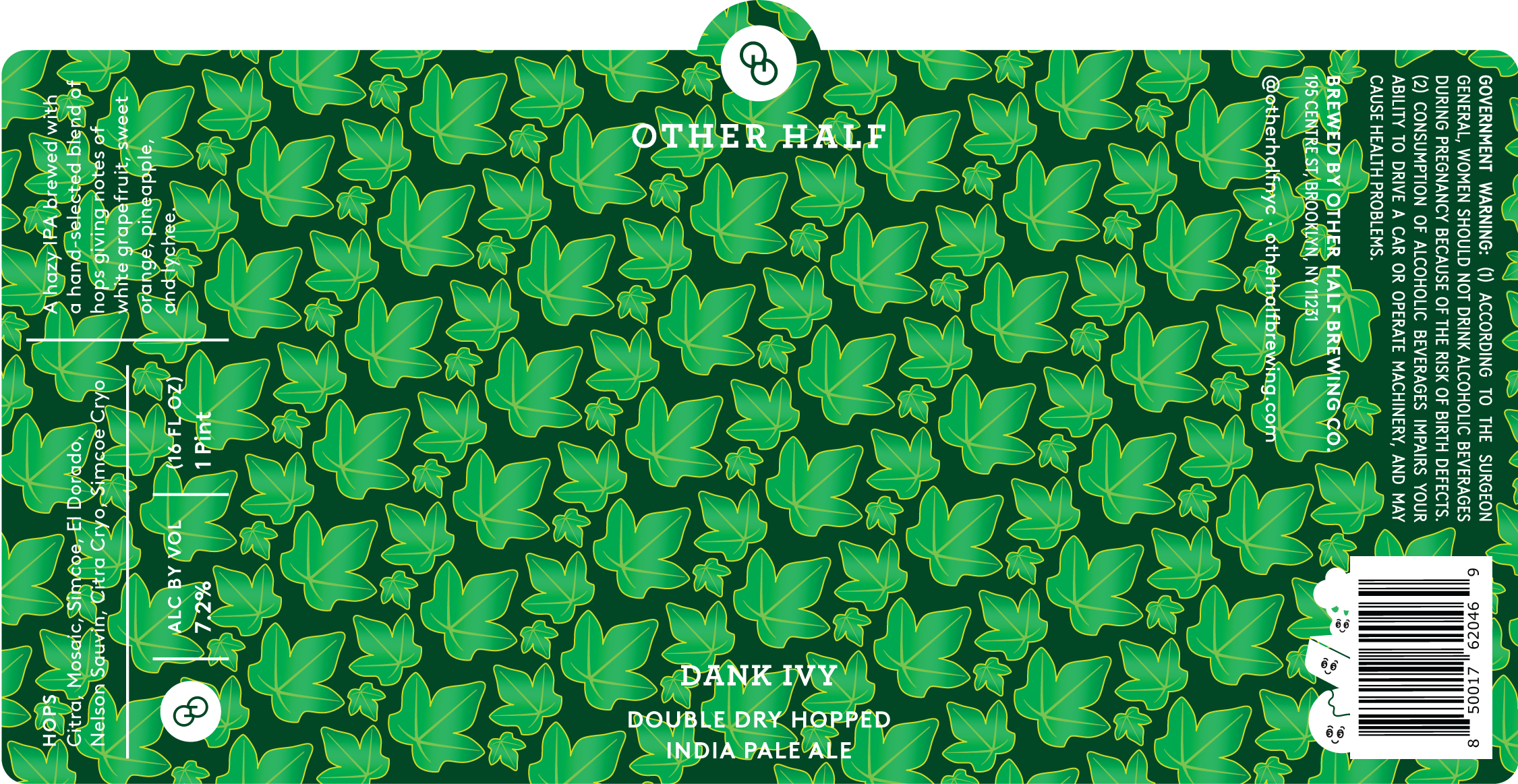 TABC label artwork for Dank Ivy