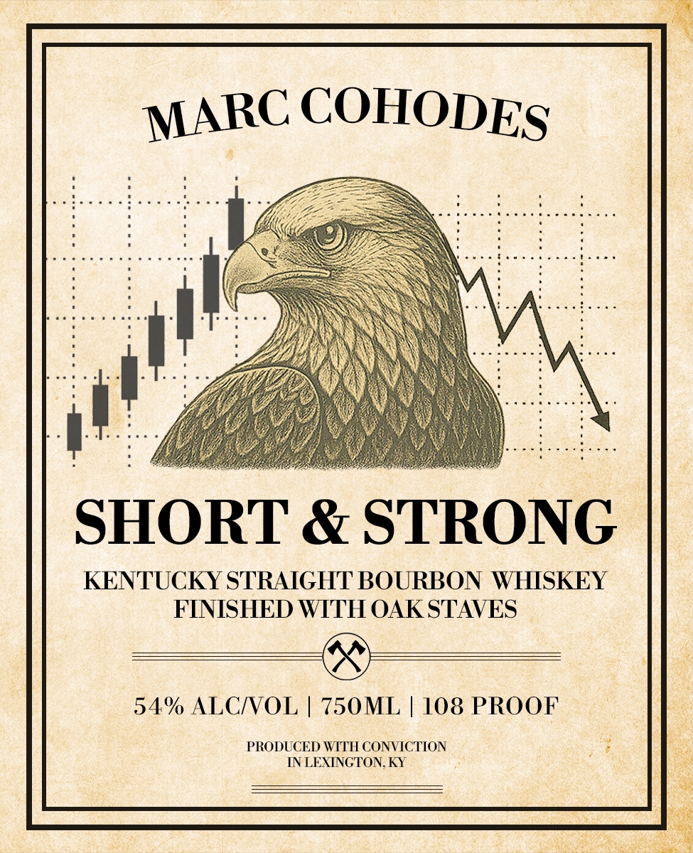 TABC label artwork for Marc Cohodes Short & Strong Kentucky Straight Bourbon Whiskey