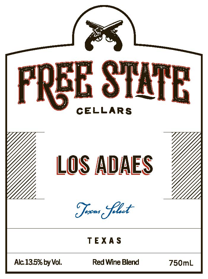 TABC label artwork for Free State Cellars Los Adaes