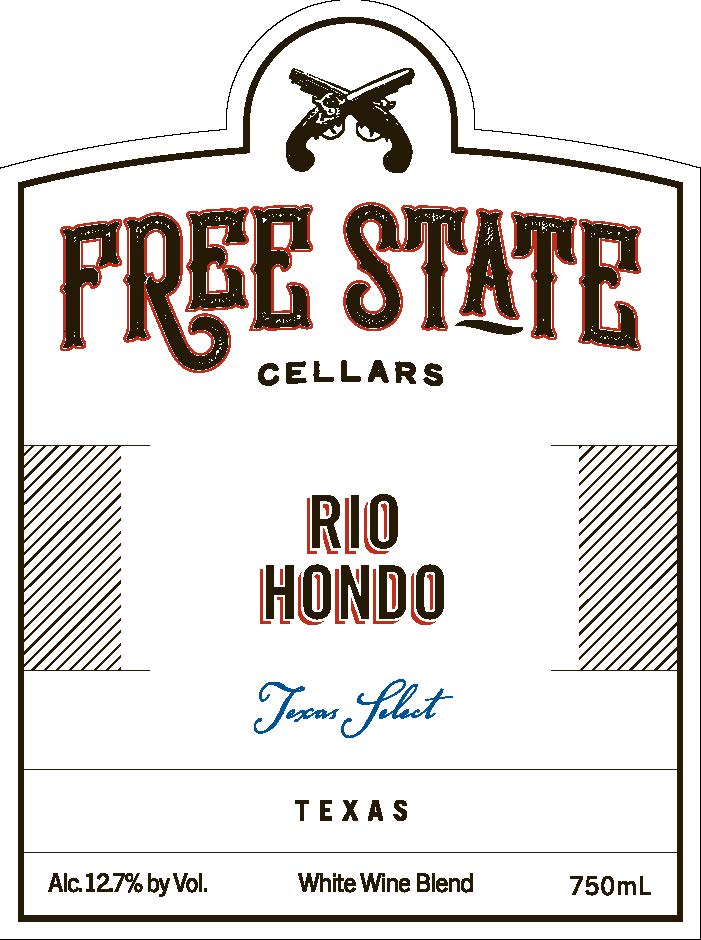 TABC label artwork for Free State Cellars Rio Hondo