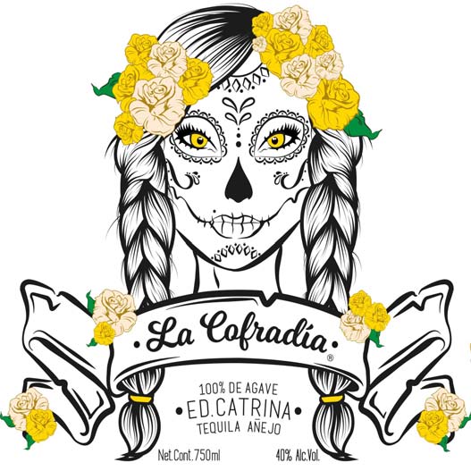 TABC label artwork for La Cofradia Ed. Catrina Anejo