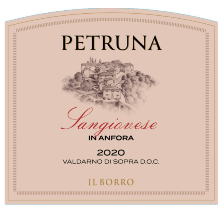 TABC label artwork for IL BORRO PETRUNA SANGIOVESE VALDARJNO DI SOPRA