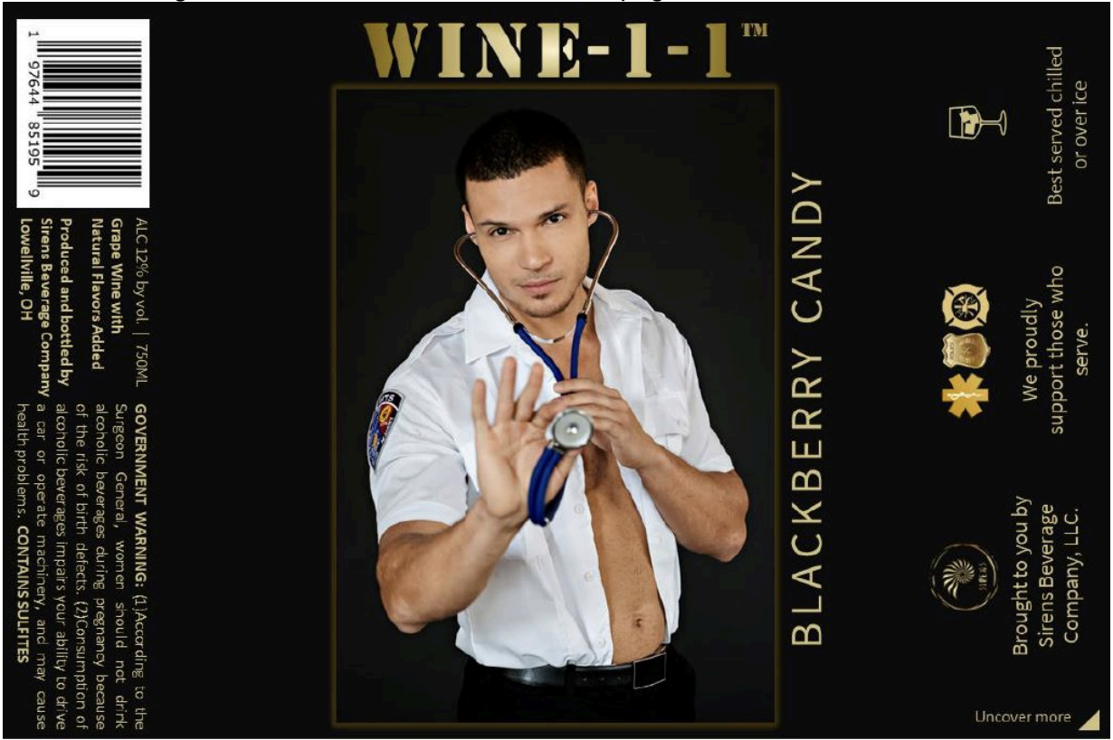TABC label artwork for WINE-1-1 BLACKBERRY CREAM