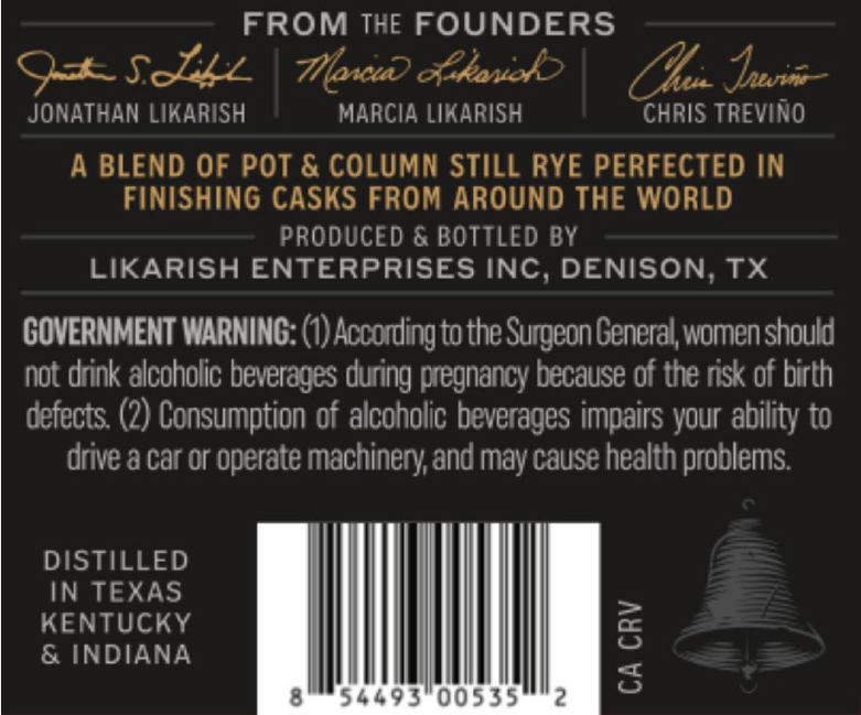 TABC label artwork for Saints Alley The Nobleman