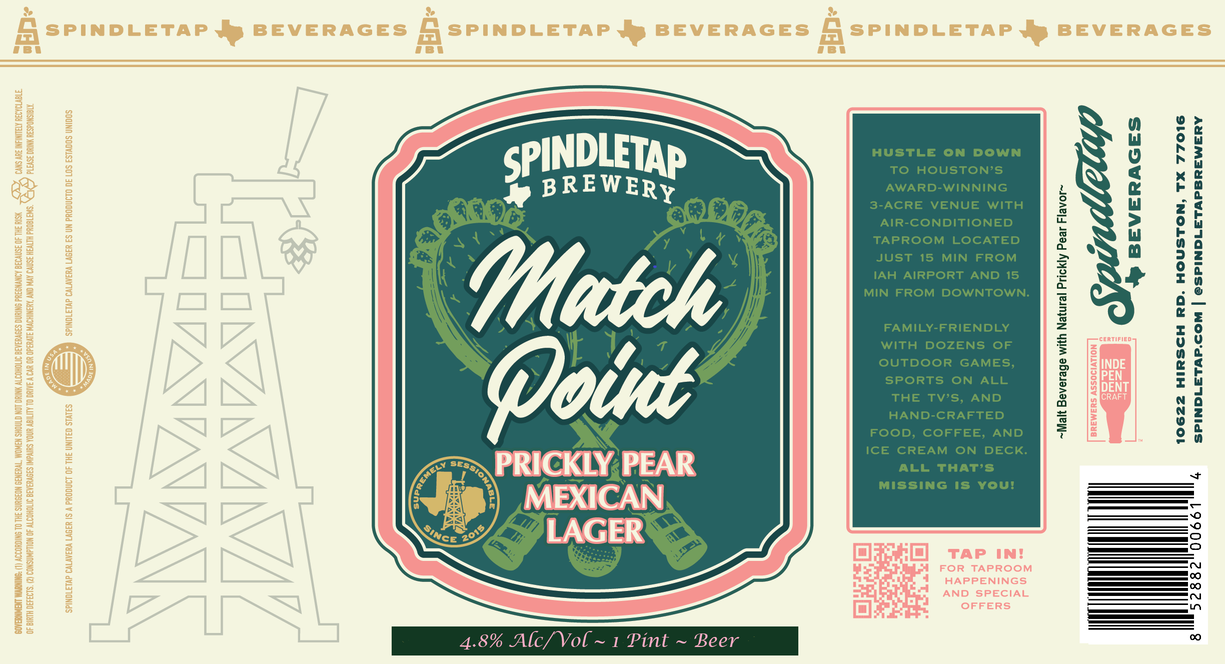 TABC label artwork for Match Point