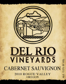 TABC label artwork for Del Rio Vineyards Cabernet Sauvignon