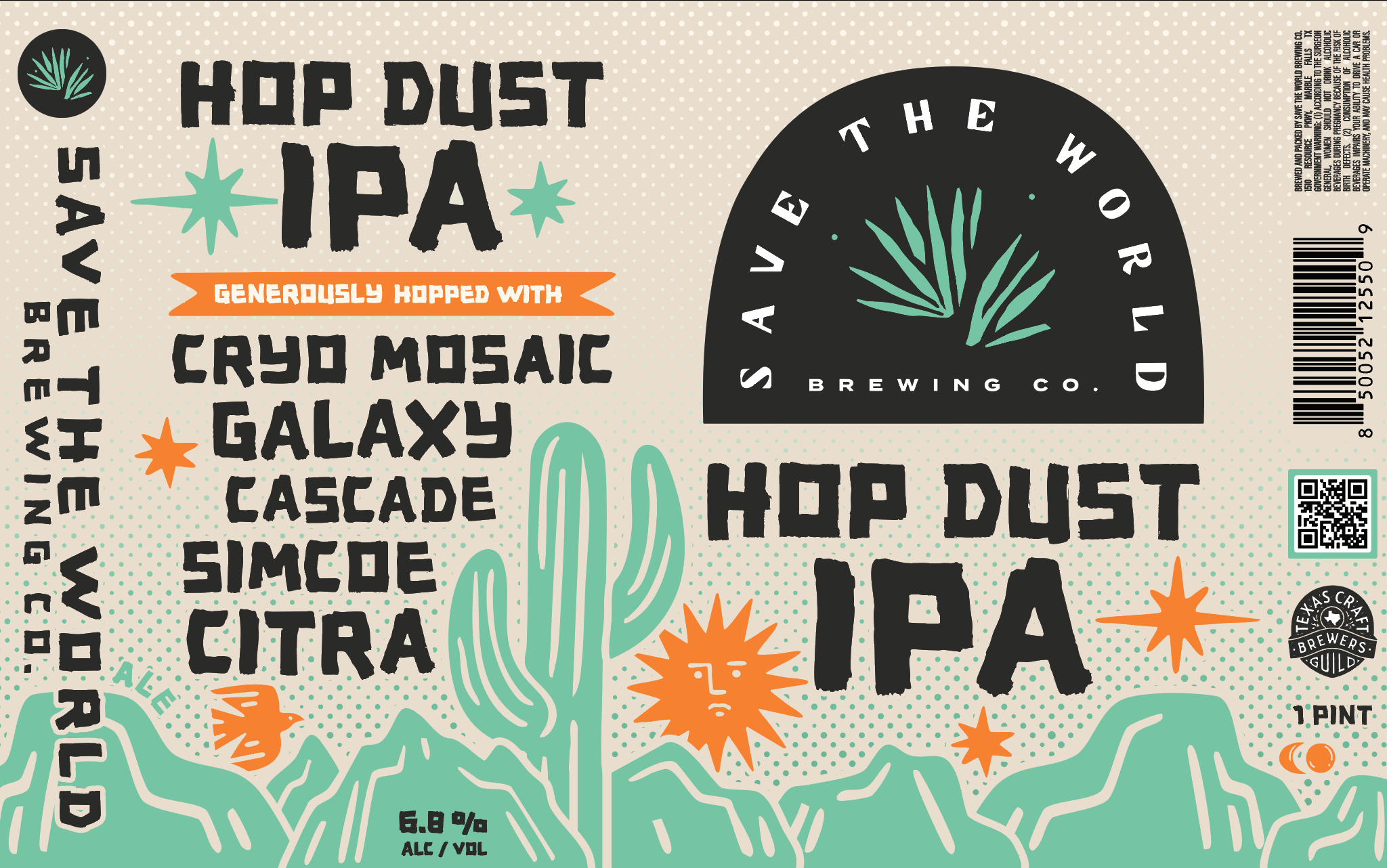 TABC label artwork for Hop Dust
