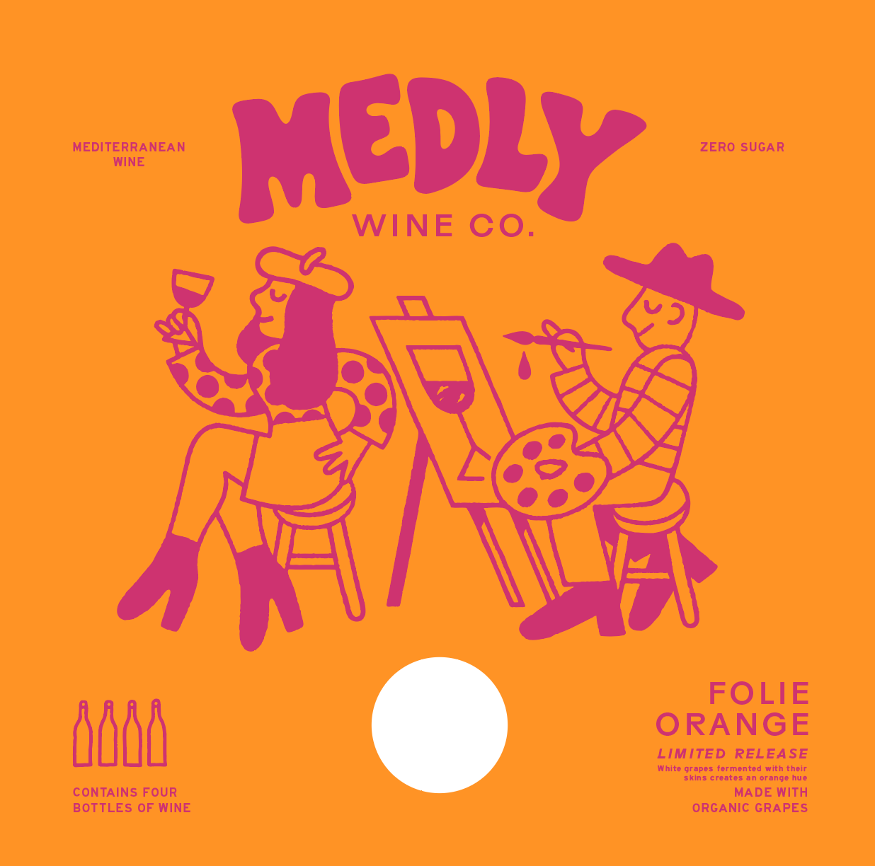 TABC label artwork for Medly Wine Co Folie Orange
