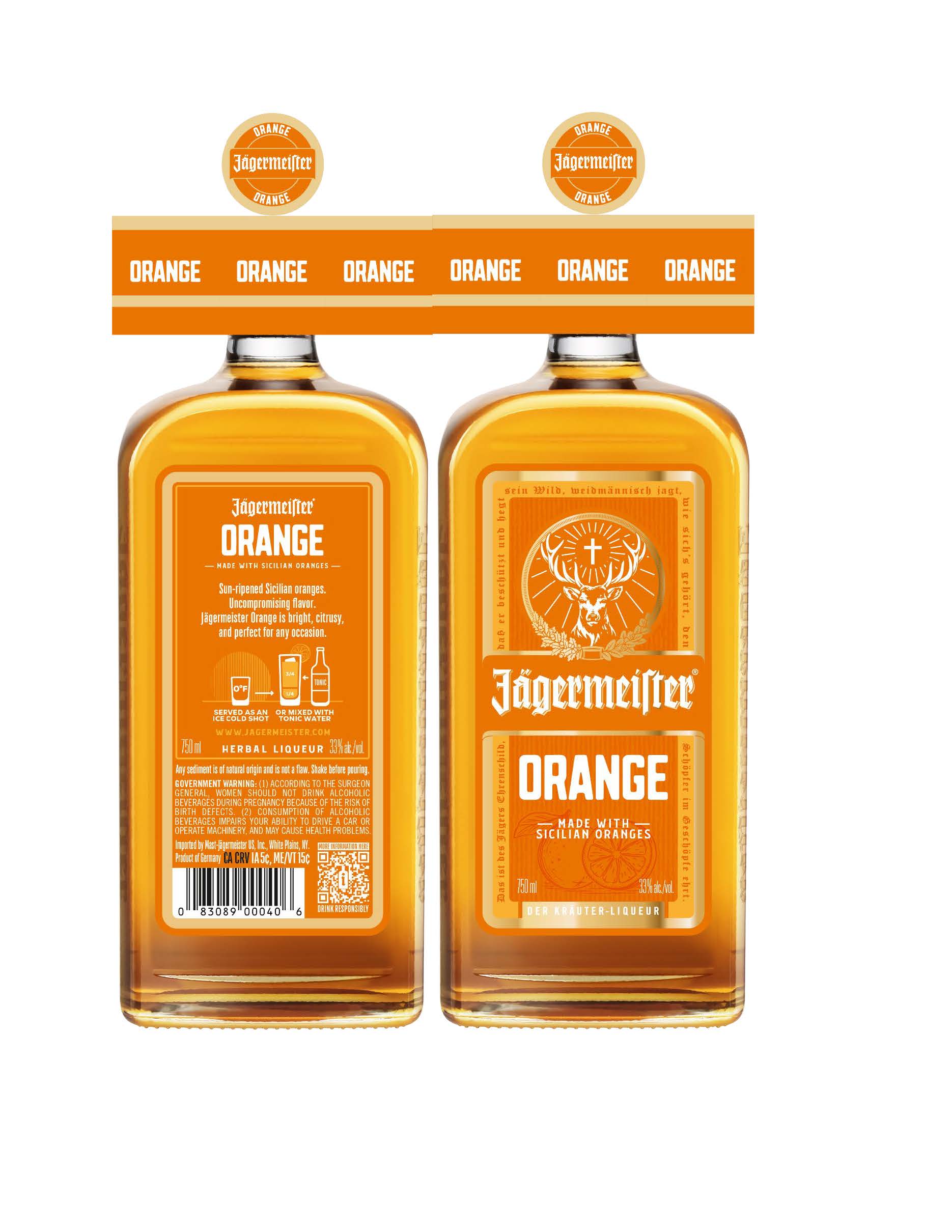 TABC label artwork for Jagermeister Orange