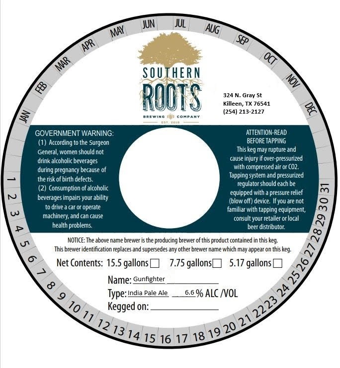 TABC label artwork for Gunfighter
