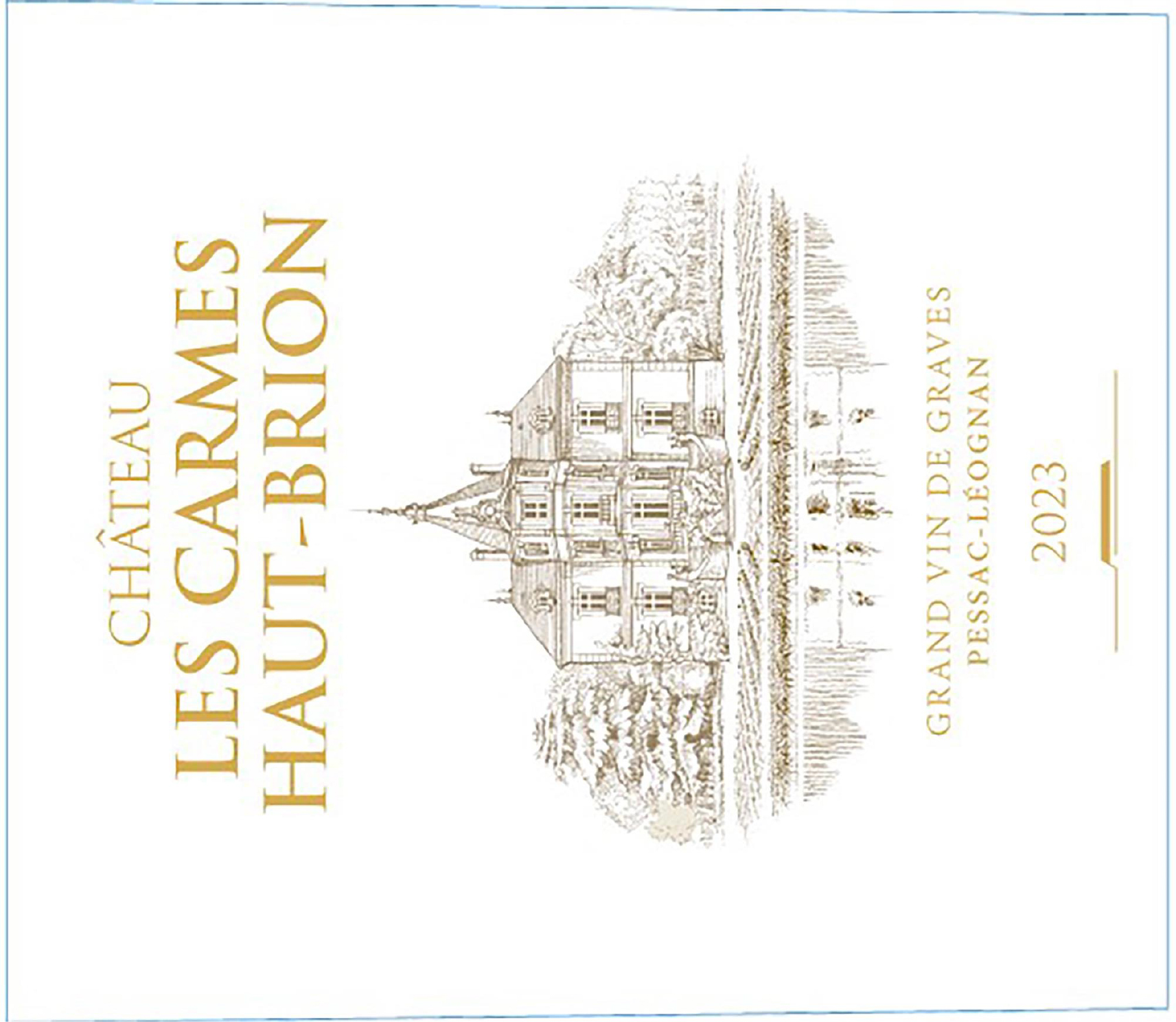 TABC label artwork for Chateau Les Carmes Haut Brion Pessac